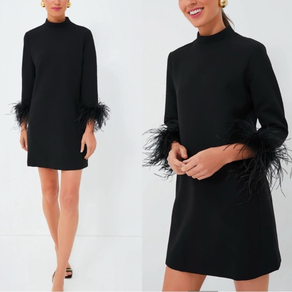 Tuckernuck Black Feather Cuff Dress - Picture 5 of 11
